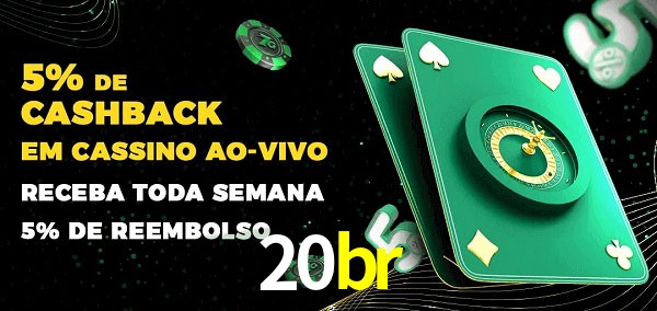 Promoções do cassino ao Vivo 20br